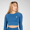 Hilton Seamless Long Sleeve - Blau