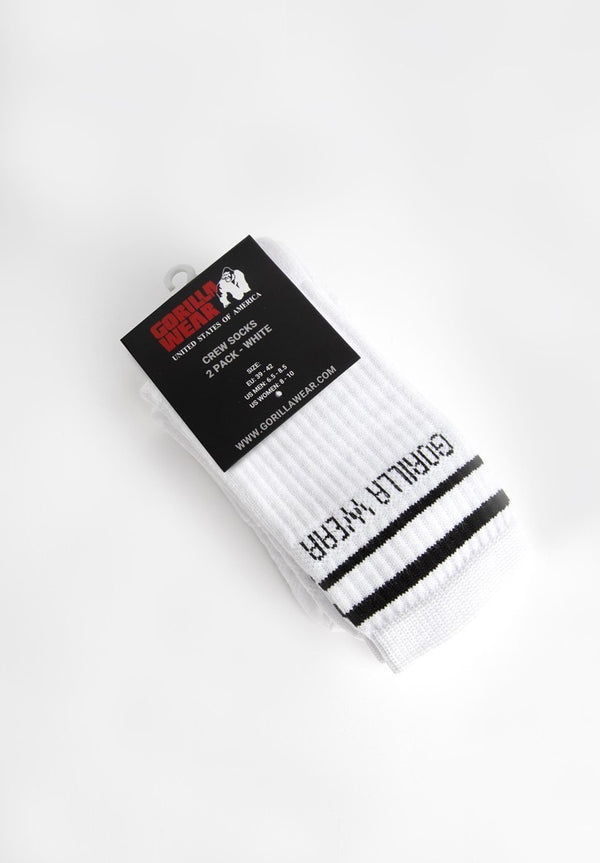 Crew Socken Weiss - 2 Paar