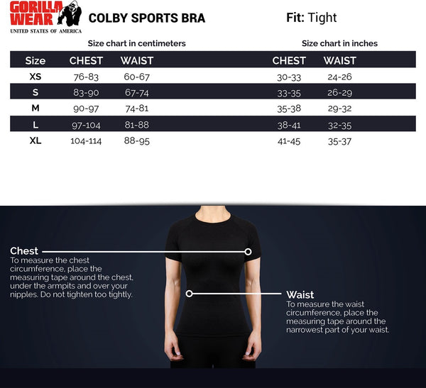 Colby Sports Bra - Pink/Blau