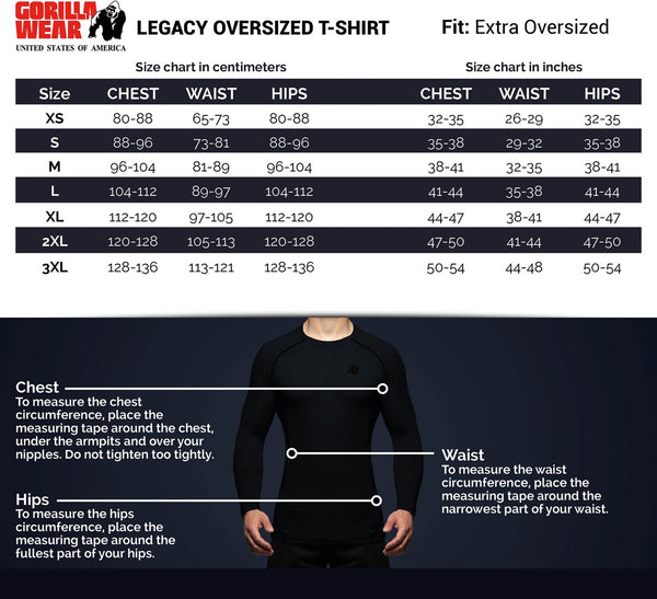 Legacy Oversized T-Shirt - Weiss/Schwarz
