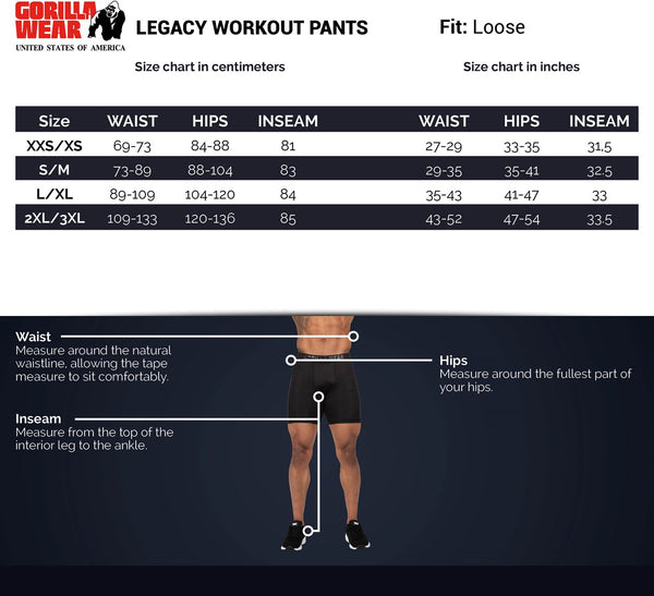 Legacy Workout Pants - Schwarz