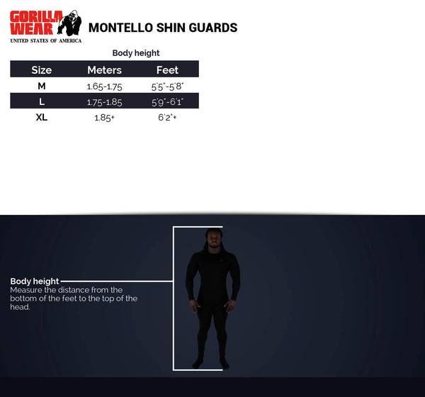 Montello Shin Guards - Schwarz