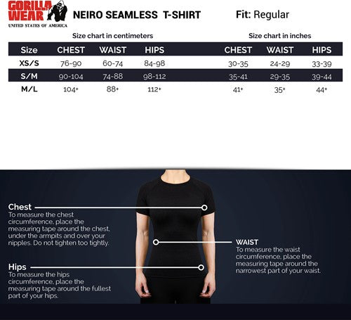 Neiro Seamless T-Shirt - Schwarz