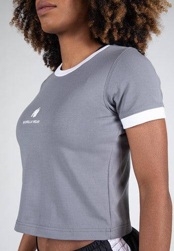 New Orleans Cropped T-Shirt - Grau