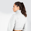 Ocala Cropped Half-Zip Sweatshirt - Grau