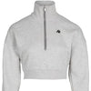 Ocala Cropped Half-Zip Sweatshirt - Grau