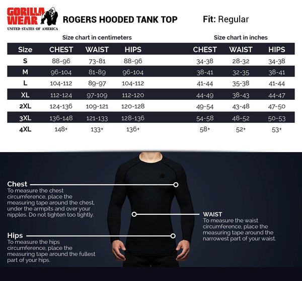Rogers Hooded Tank Top - Schwarz