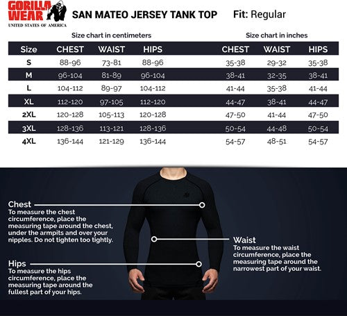 San Mateo Jersey Tank Top - Weiss/Blau