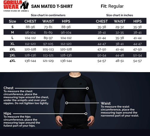 San Mateo T-Shirt - Schwarz/Rot