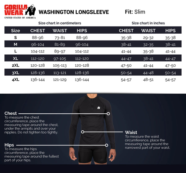 Washington Longsleeve - Schwarz