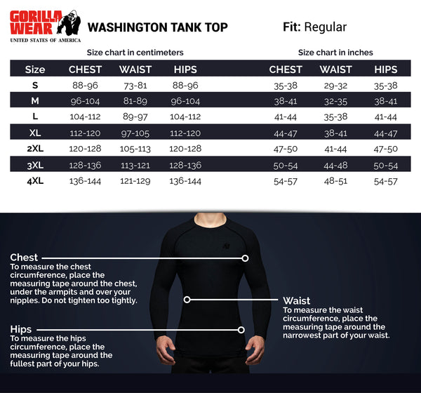 Washington Tank Top - Schwarz