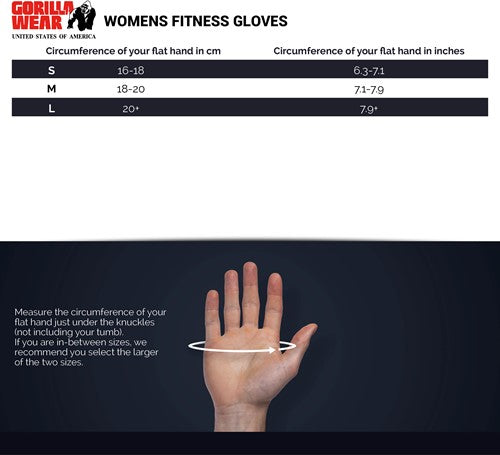 Women's Fitness Gloves - Schwarz/Weiss